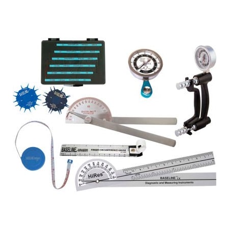 Fabrication Enterprises Baseline 8-Piece HD Hand Evaluation Set, Black 12-0127